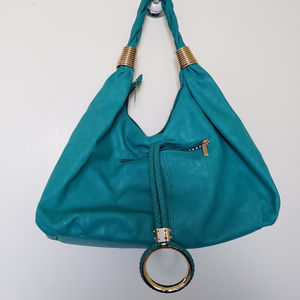 Turquoise Charming Charlie Hobo Bag